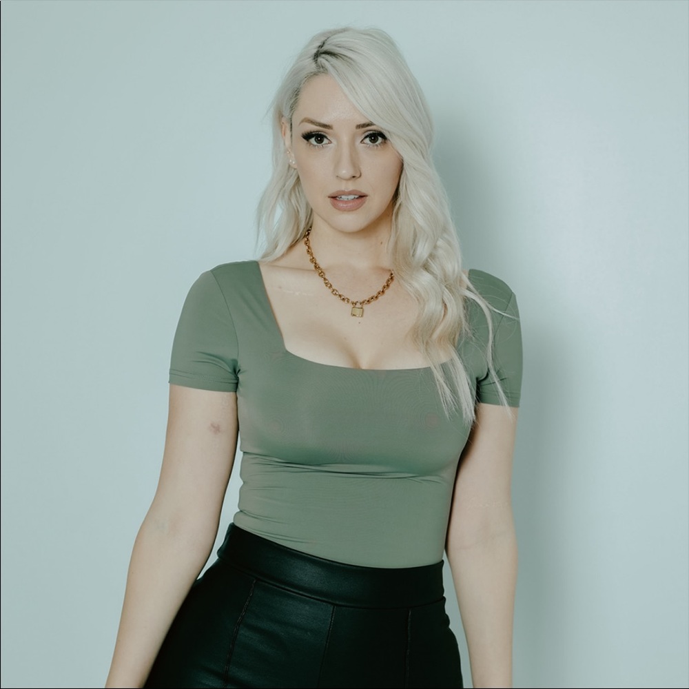 Klassy Network Square Neck Bodysuit (Bramisuit)